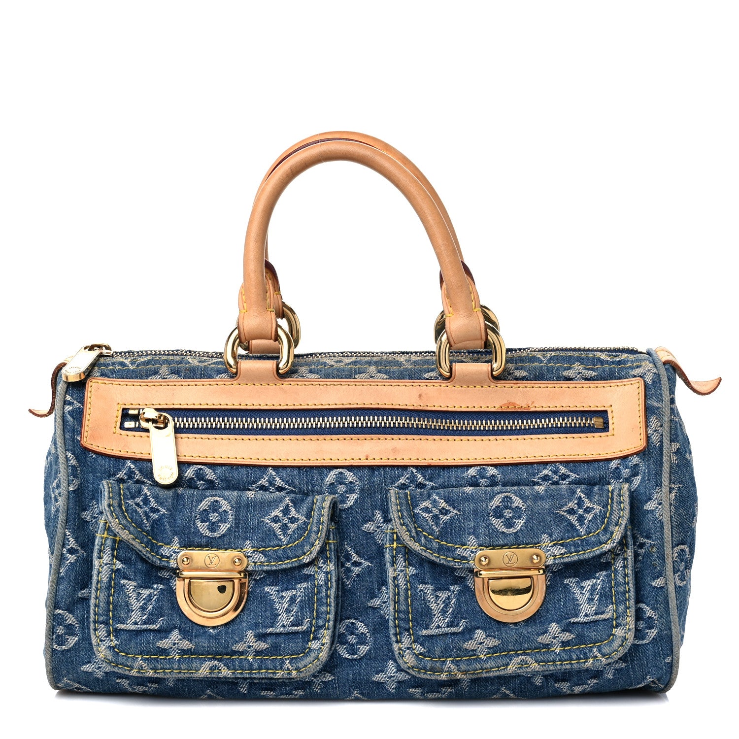 Louis Vuitton Monogram Denim Neo Speedy Blue 1 of 16