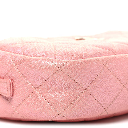Chanel Iridescent Caviar Quilted Small Timeless Camera Case Pink 9 of 10