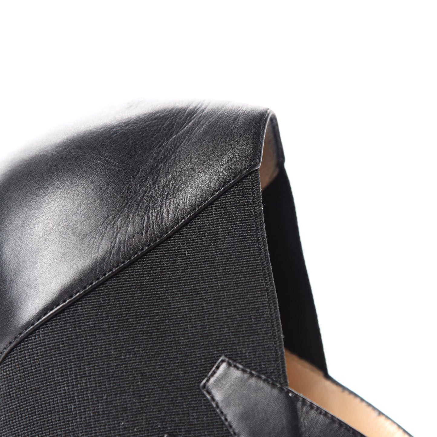 Calfskin Lina 120 Ankle Booties 38.5 Black