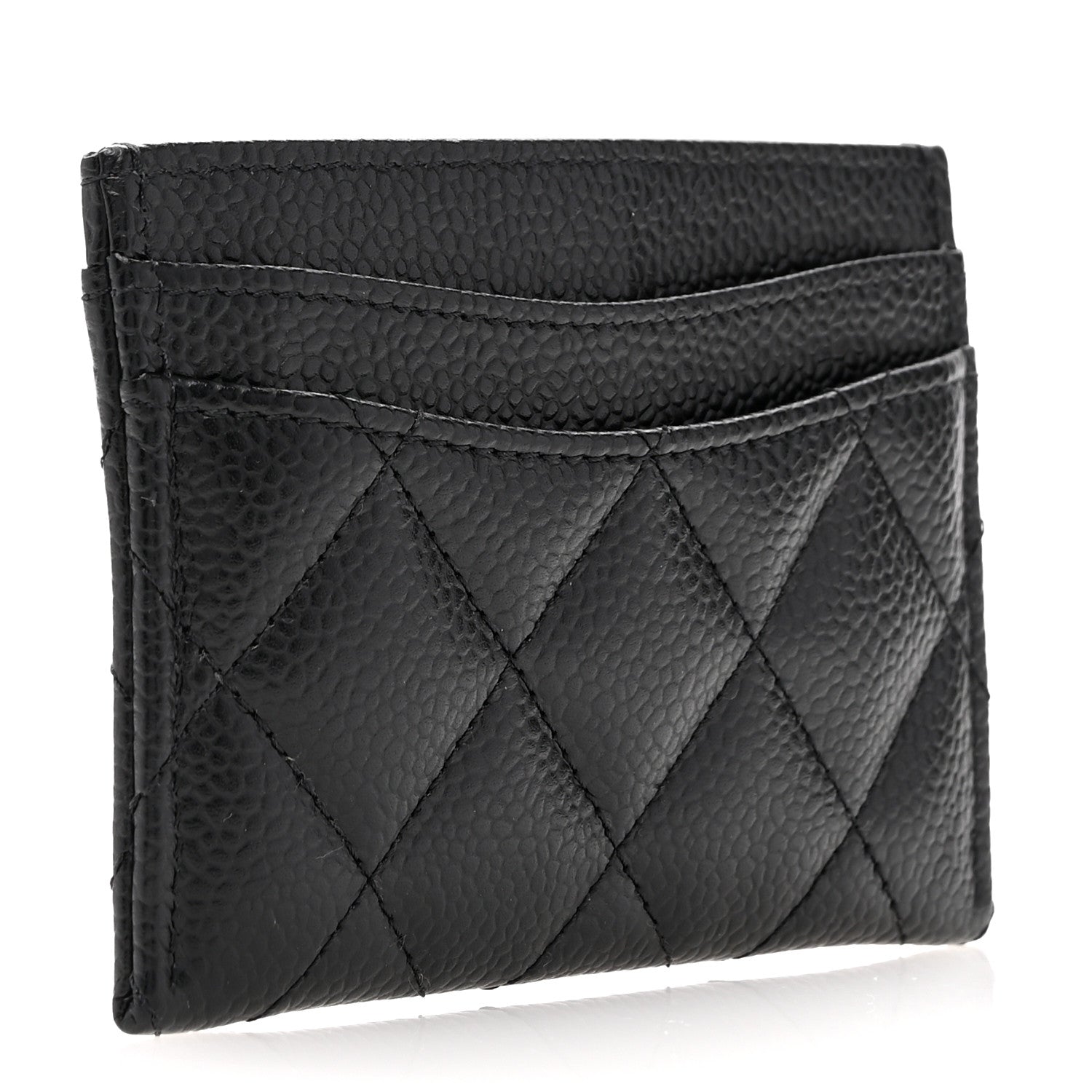 Chanel Caviar Quilted Card Holder Black 3 of 8