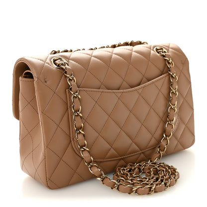 Chanel Lambskin Quilted Small Double Flap Brown 3 of 11
