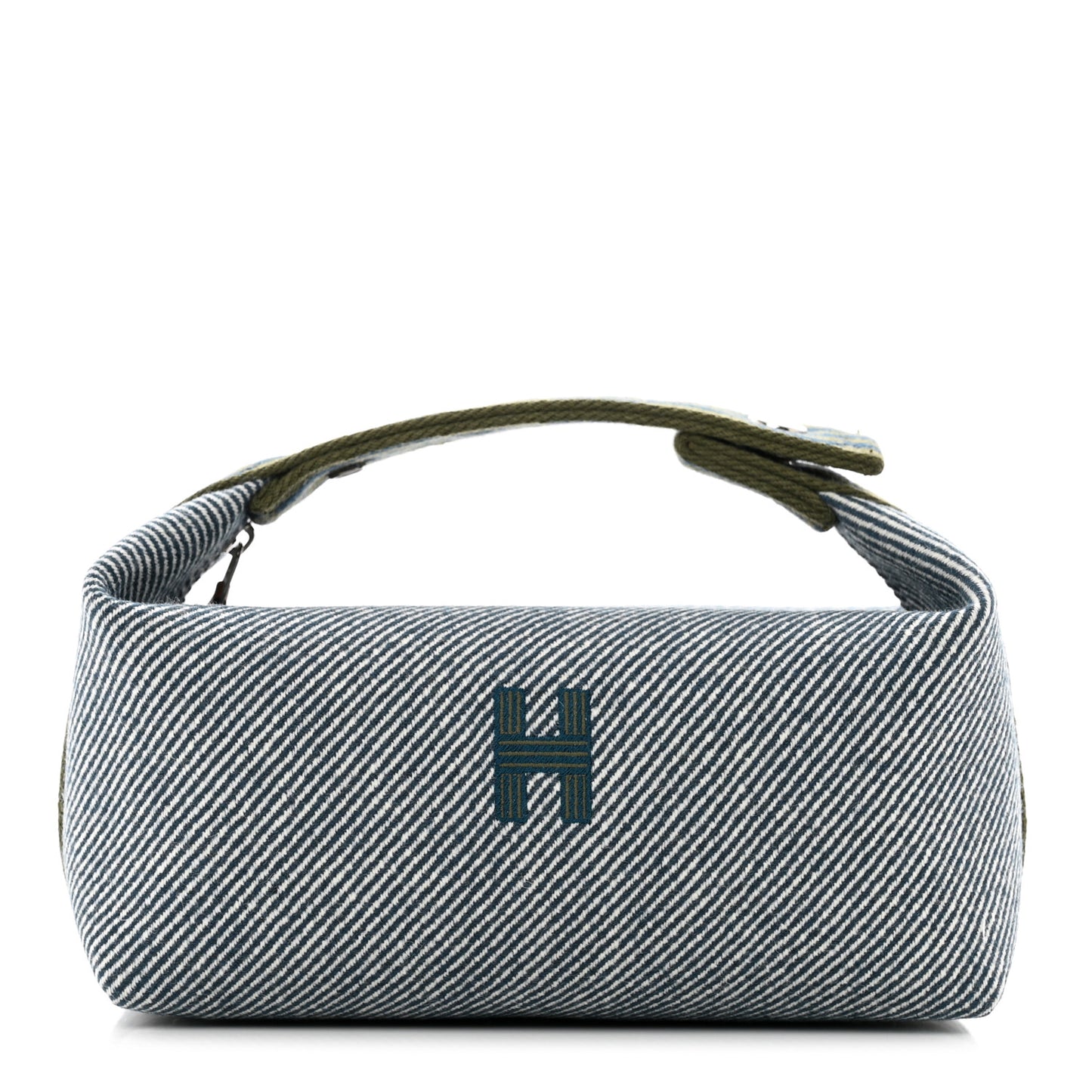 Canvas Small Bride-A-Brac H Natte Pouch Bleu Abysse