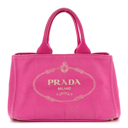 Prada Canapa Logo Shopping Tote Fuxia 1 of 12