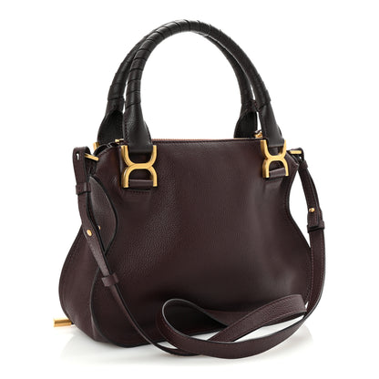 Chloe Calfskin Small Marcie Satchel Deep Violine 3 of 9