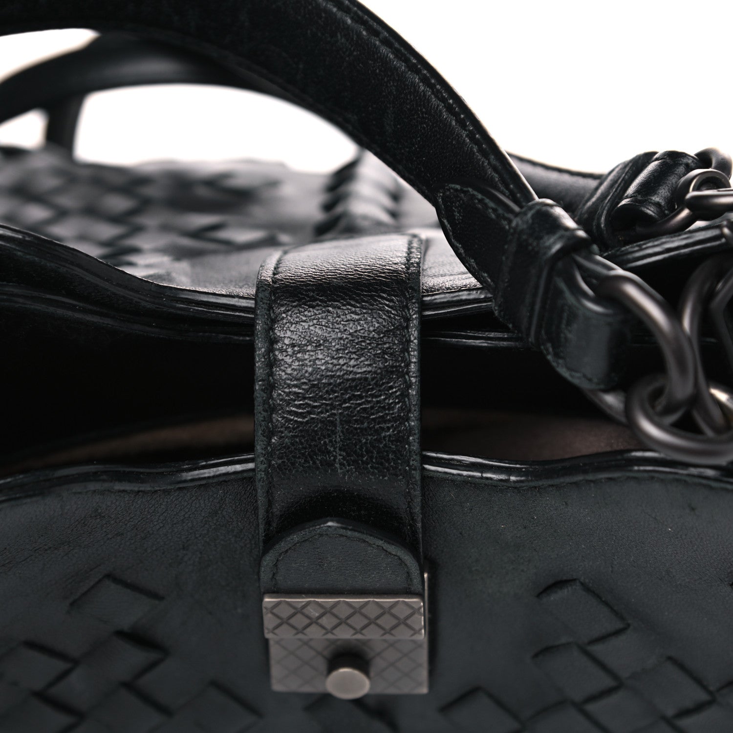 Bottega Veneta Calfskin Intrecciato Bag Black 17 of 17