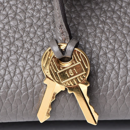 Hermes Taurillon Clemence Birkin 30 Etain 36 of 37