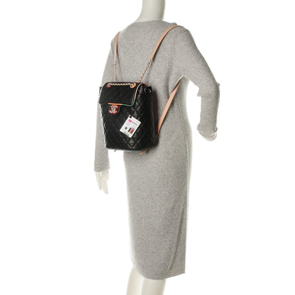 Chanel Lambskin Quilted Large Cuba Urban Spirit Backpack Black 2 of 8