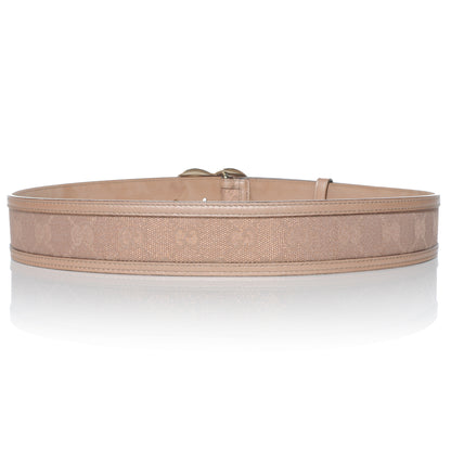 Gucci Monogram Canvas Heart GG Lovely Belt 85 34 Pink 3 of 6
