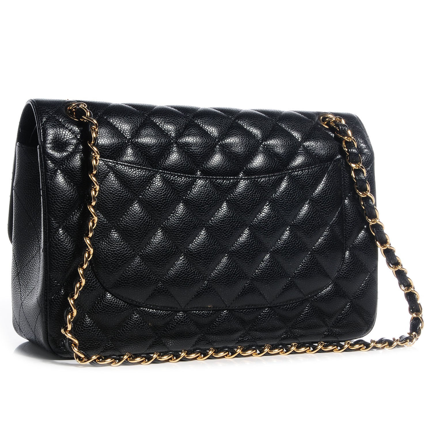 Chanel Caviar Jumbo Double Flap Black 3 of 10
