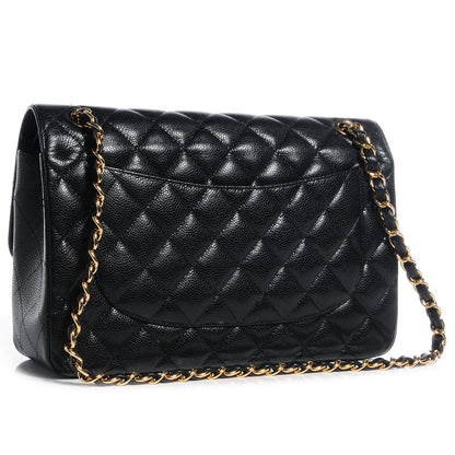 Chanel Caviar Jumbo Double Flap Black 3 of 10