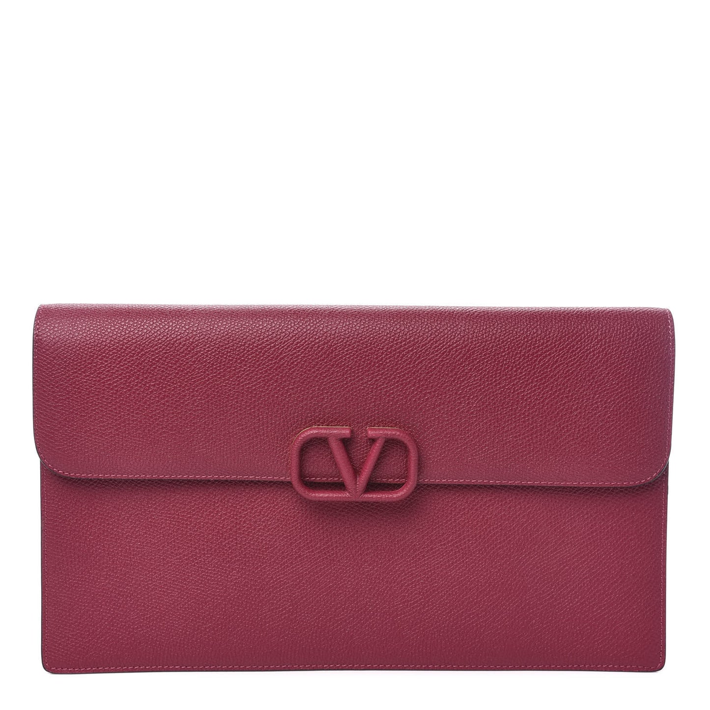 Grainy Calfskin VSling Pouch Raspberry