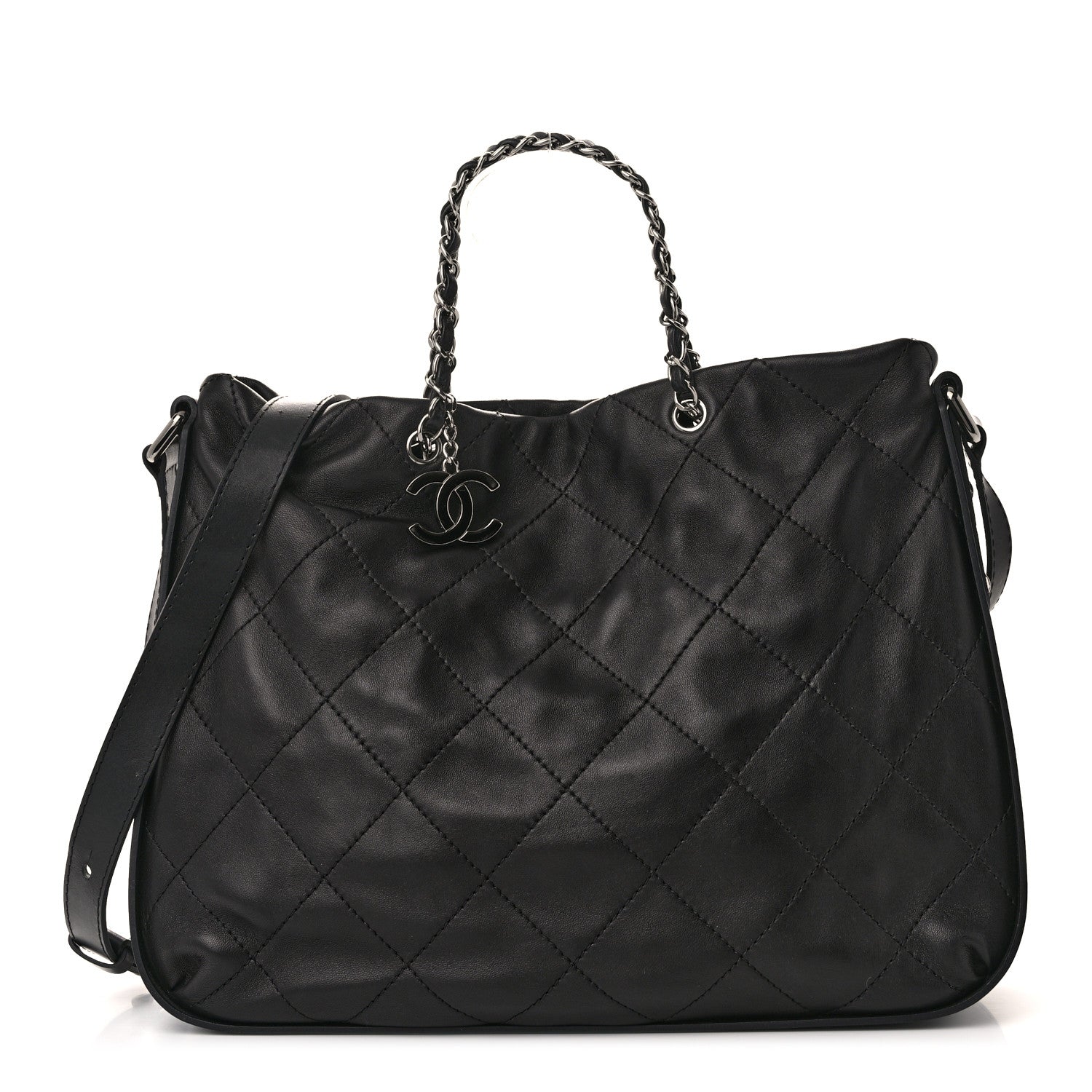 Chanel Lambskin Ultimate Soft Hobo  Black 1 of 10