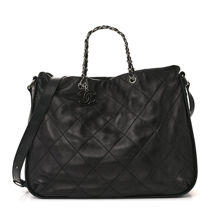 Chanel Lambskin Ultimate Soft Hobo  Black 1 of 10