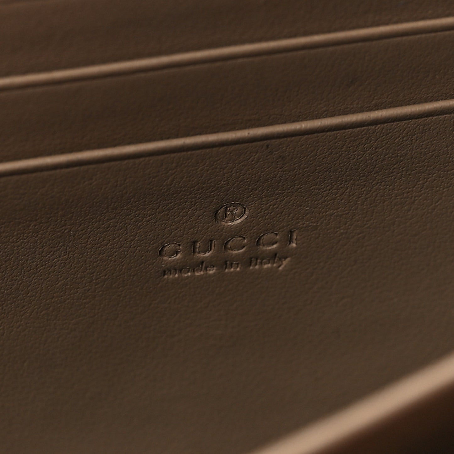 GG Supreme Monogram Mini Dionysus Chain Wallet Beige Taupe