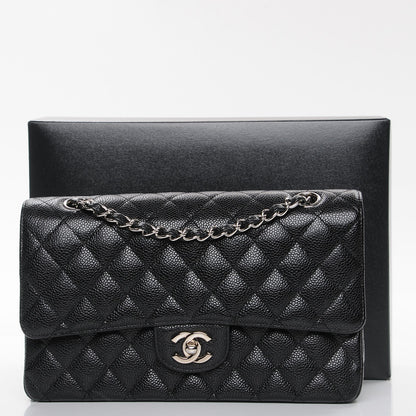 Chanel Caviar Quilted Medium Double Flap Black 8 of 8
