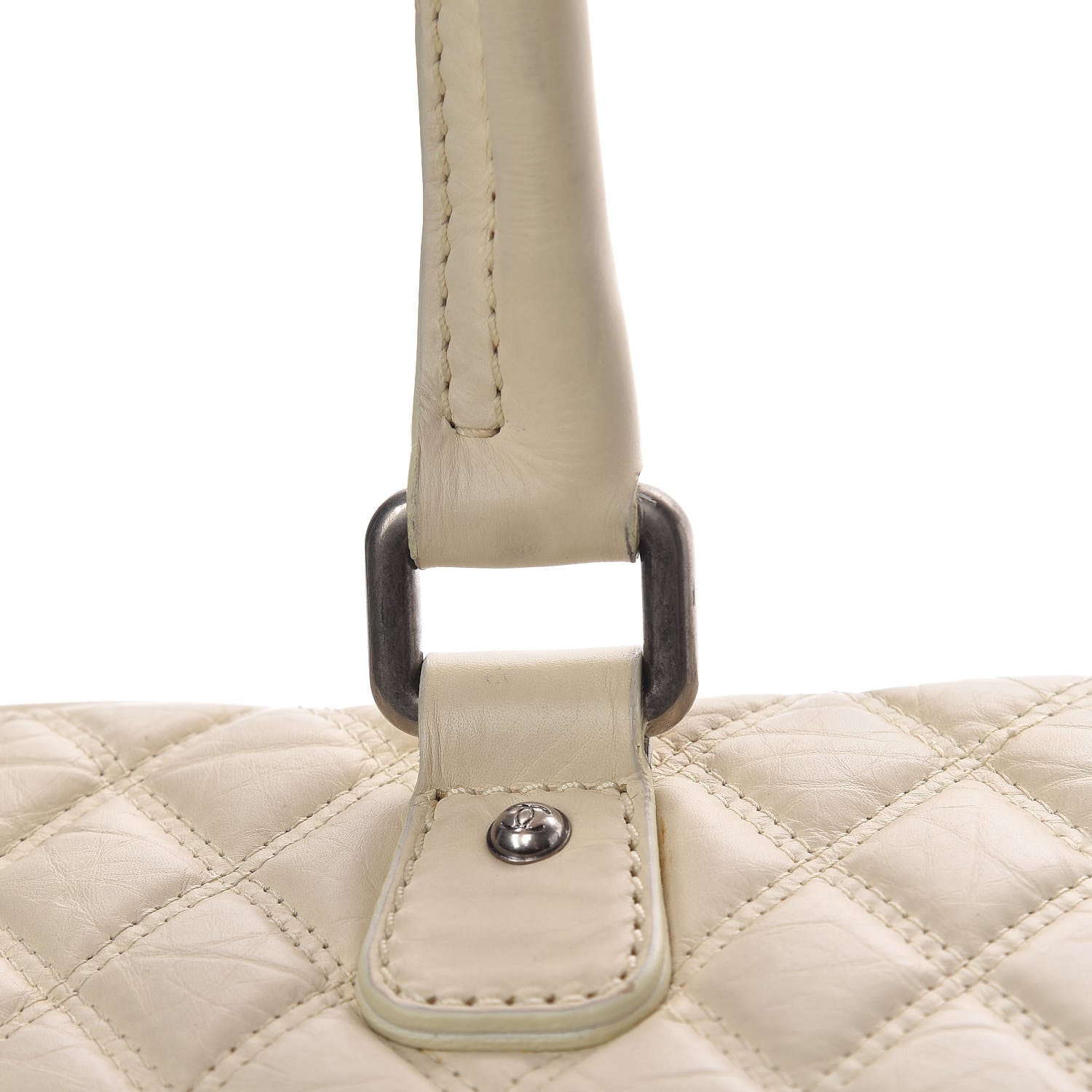 Chanel Aged Calfskin Quilted Paris New York PNY Laptop Bag Ivory 16 of 22