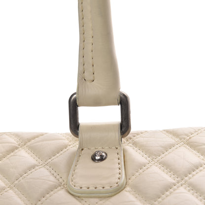 Chanel Aged Calfskin Quilted Paris New York PNY Laptop Bag Ivory 16 of 22