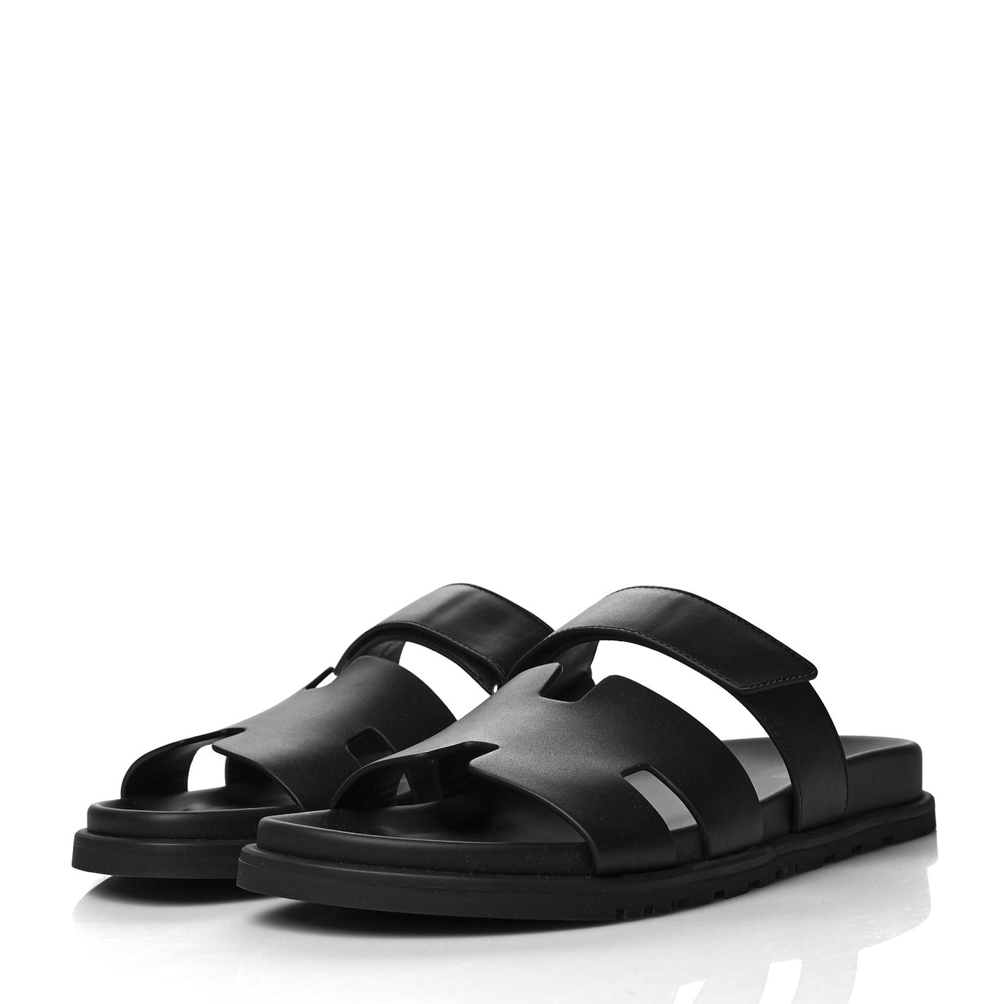 Calfskin Mens Chypre Sandals 42 Black