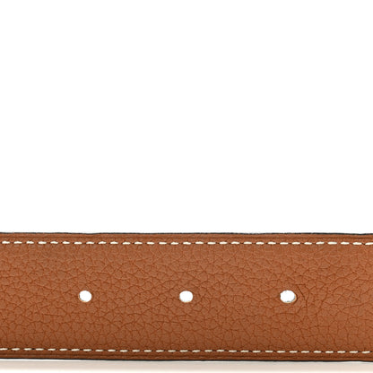 Hermes Box Togo 32mm H Belt 80/32 Black Gold 5 of 7