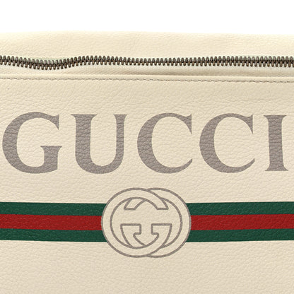 Gucci Grained Calfskin Logo Belt Bag White 8 of 13