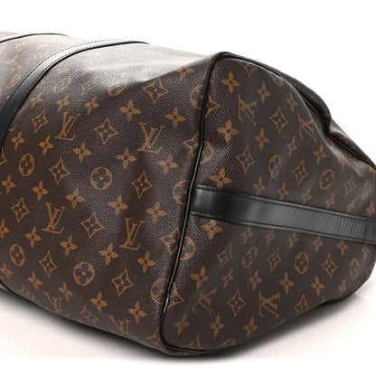 Louis Vuitton Monogram Macassar Keepall Bandouliere 55 8 of 8