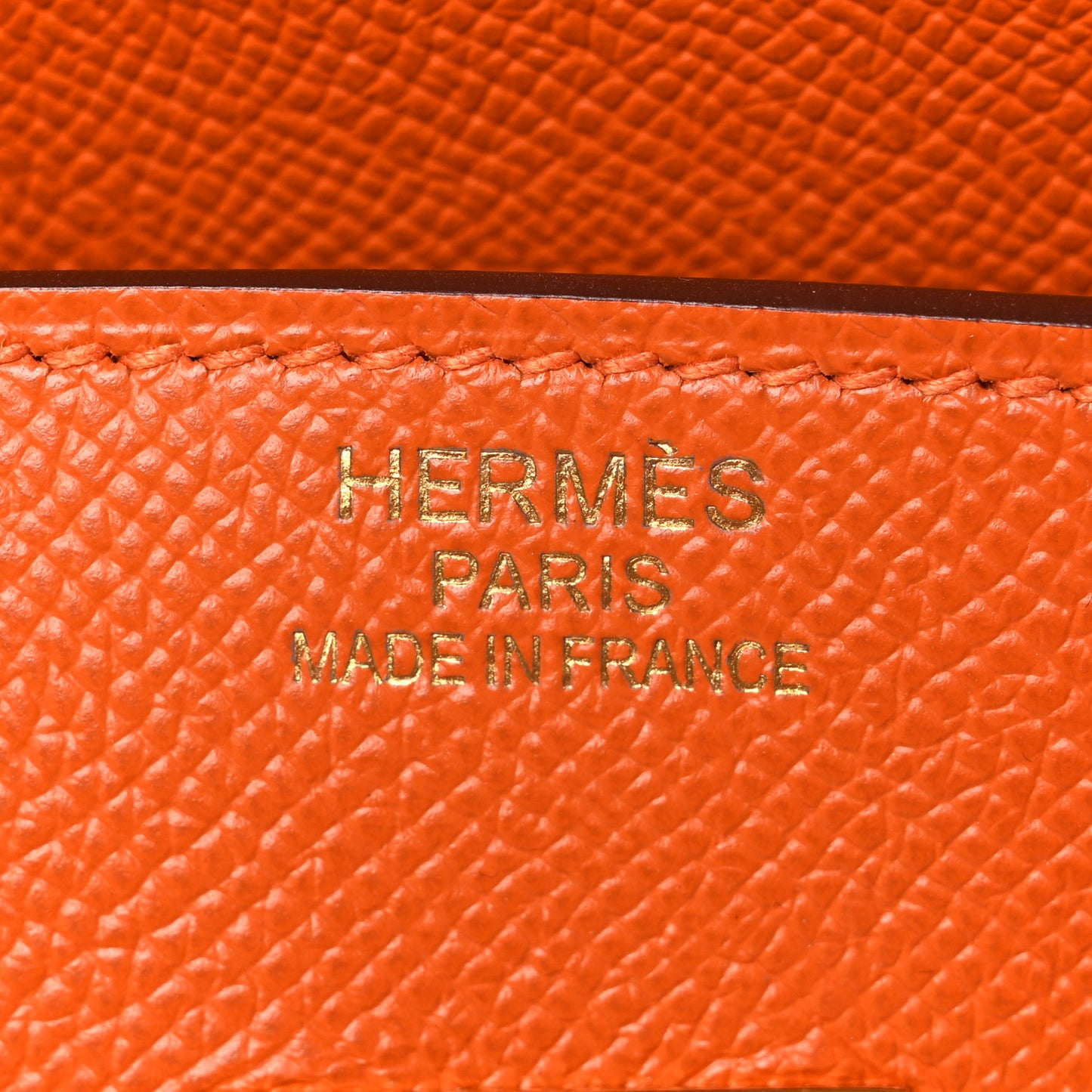 Epsom Birkin 35 Orange