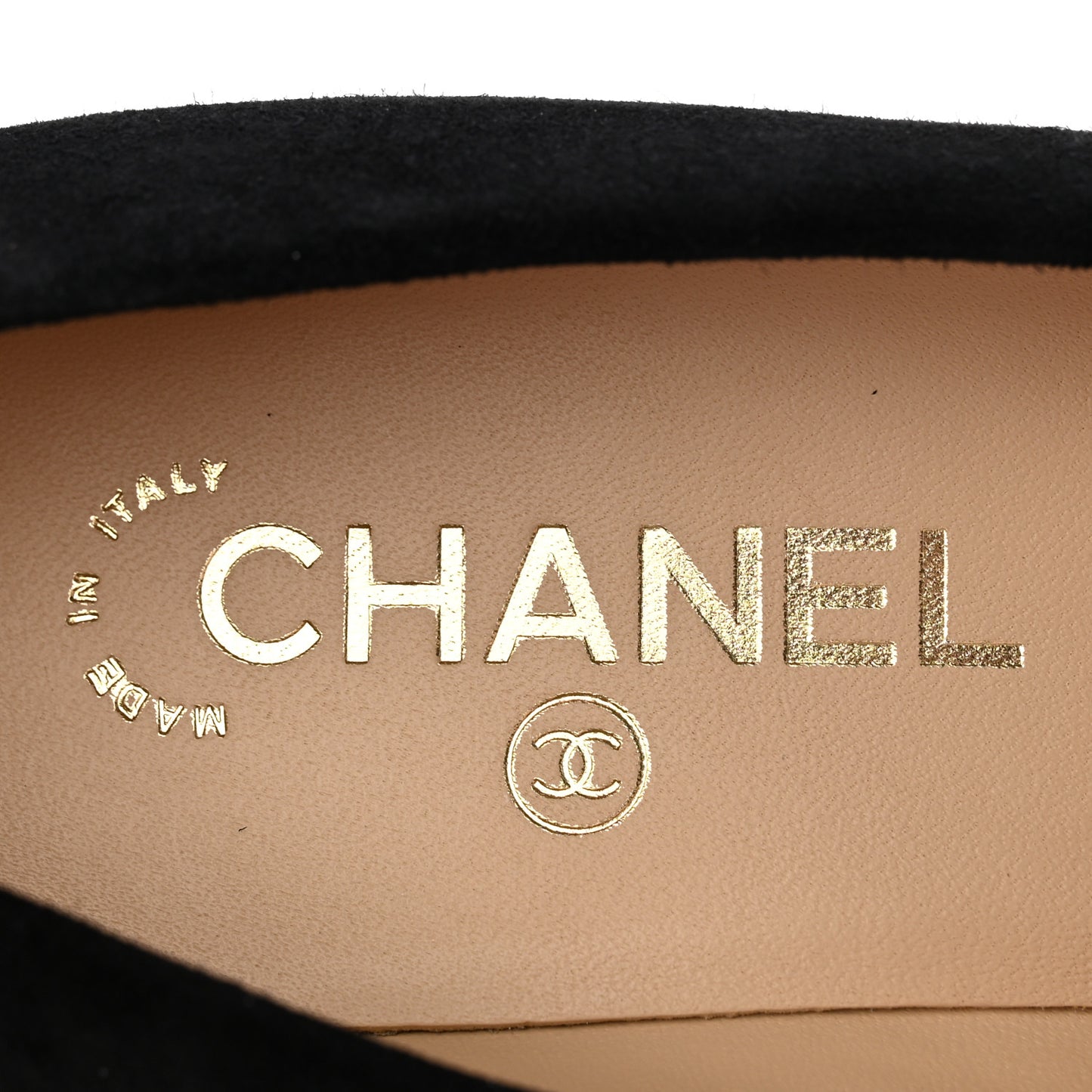 Suede CC Cap Toe Pumps 38 Black