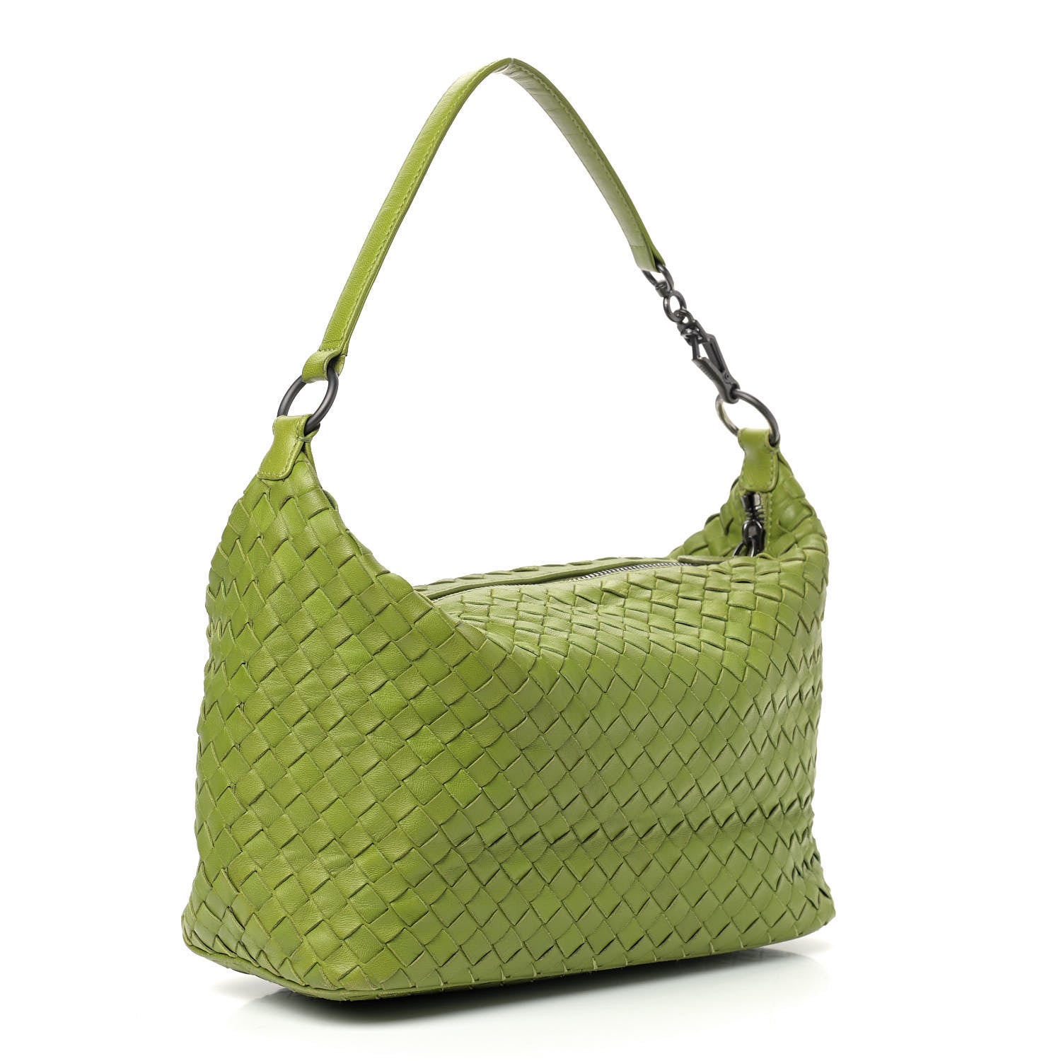 Bottega Veneta Nappa Intrecciato Small Shoulder Bag Assenzio 2 of 14