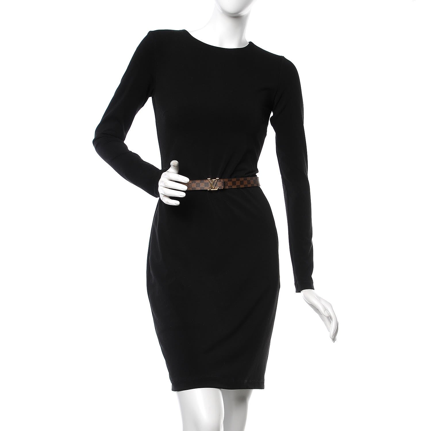 Louis Vuitton Mini Damier Ebene 25mm LV Initiales Belt 90 36 2 of 8