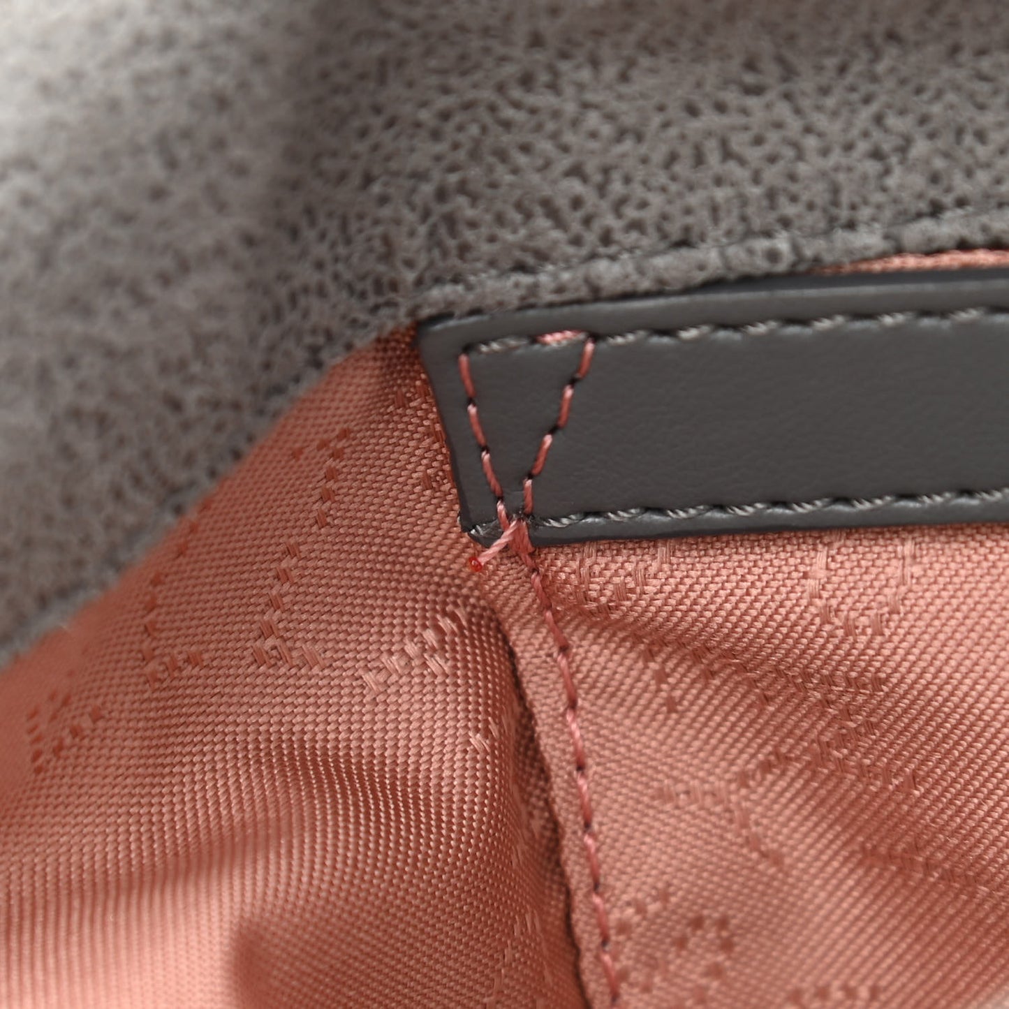 Shaggy Deer Mini Falabella Fold Over Tote Light Grey