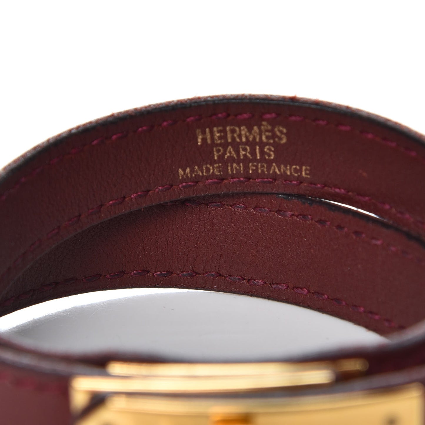 Swift Kelly Double Tour Bracelet S Rouge H