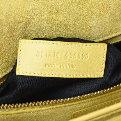 Saint Laurent Calfskin Classic Y Satchel Yellow 8 of 11
