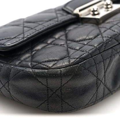 Christian Dior Lambskin Cannage Miss Dior Promenade Pouch Black 9 of 10