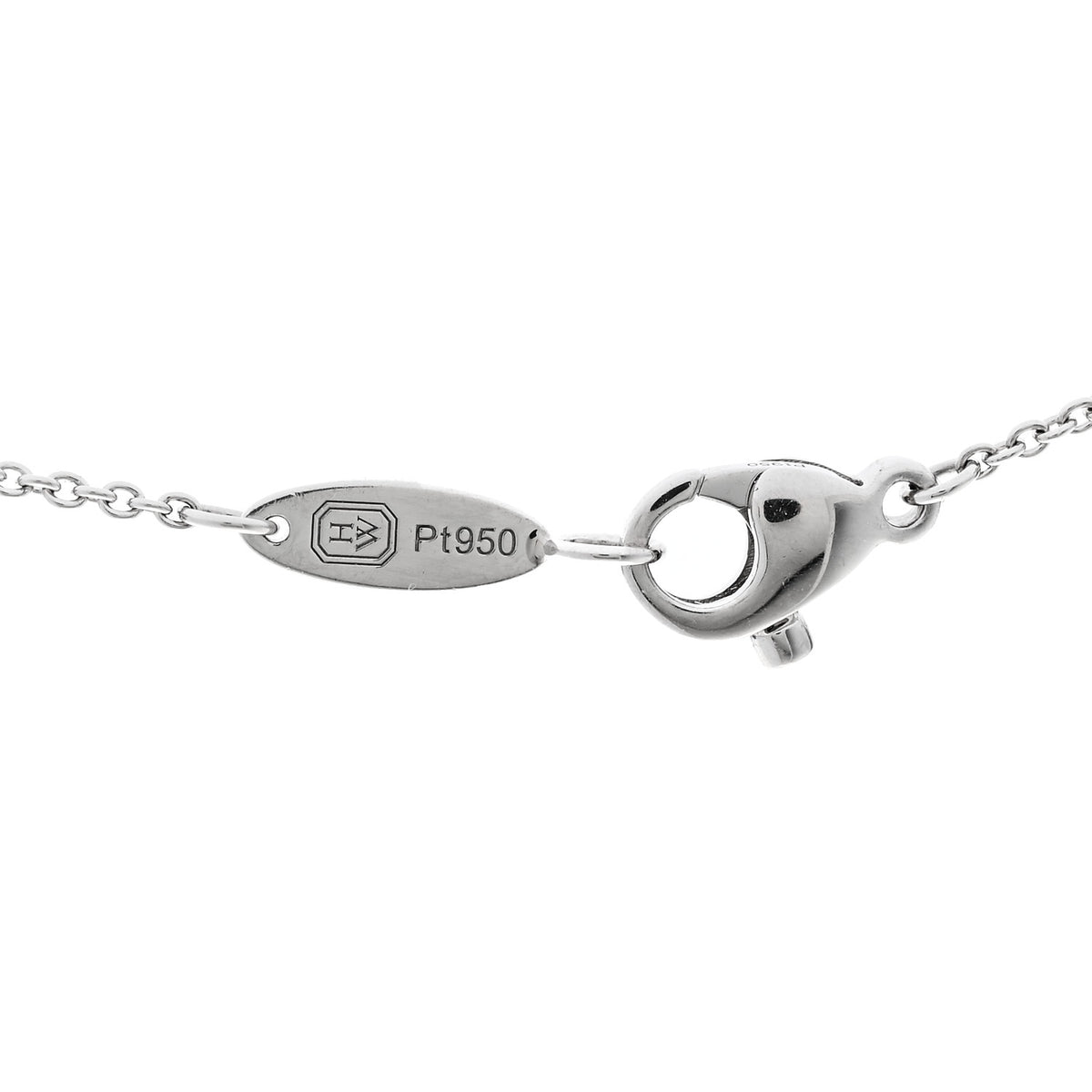 Platinum Diamond .55ct Pear Cut Micropave Pendant Necklace