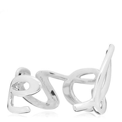 Tiffany Sterling Silver Paloma's Graffiti Love Cuff Bracelet 2 of 3