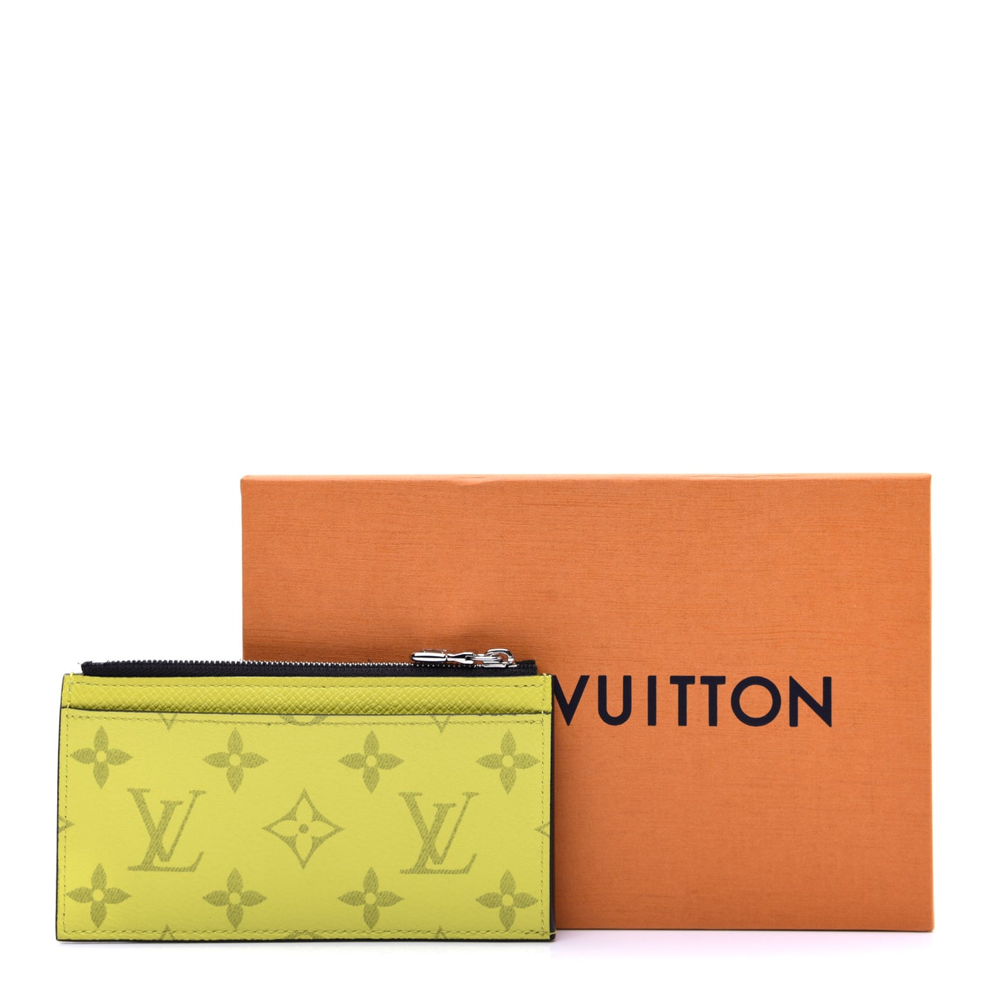 Monogram Taiga Coin Card Holder Yellow