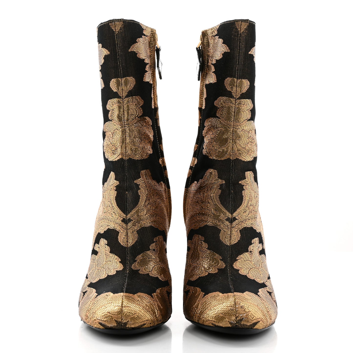 Jacquard Silhouette Ankle Boots 39 Gold Black