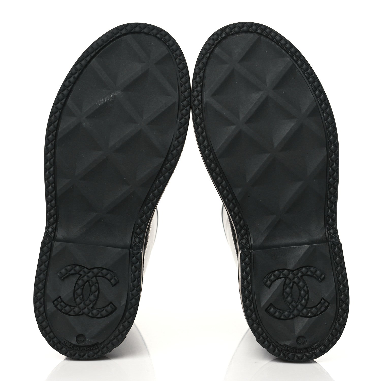Chanel Caoutchouk CC High Boots 39 Black 5 of 7
