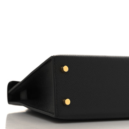 Hermes Epsom Mini Kelly Sellier 20 Black 9 of 11
