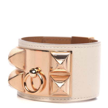 Hermes Swift Collier de Chien CDC Bracelet S Craie 1 of 7