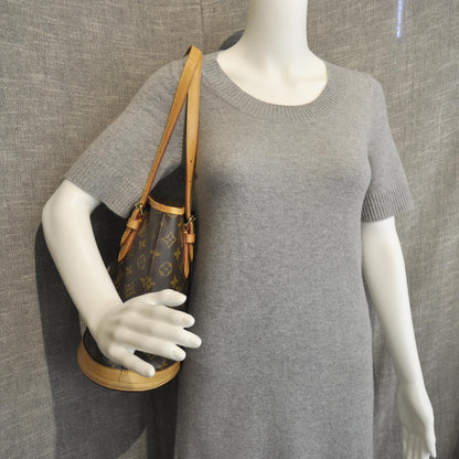 Louis Vuitton Monogram Petit Bucket 23 3 of 11