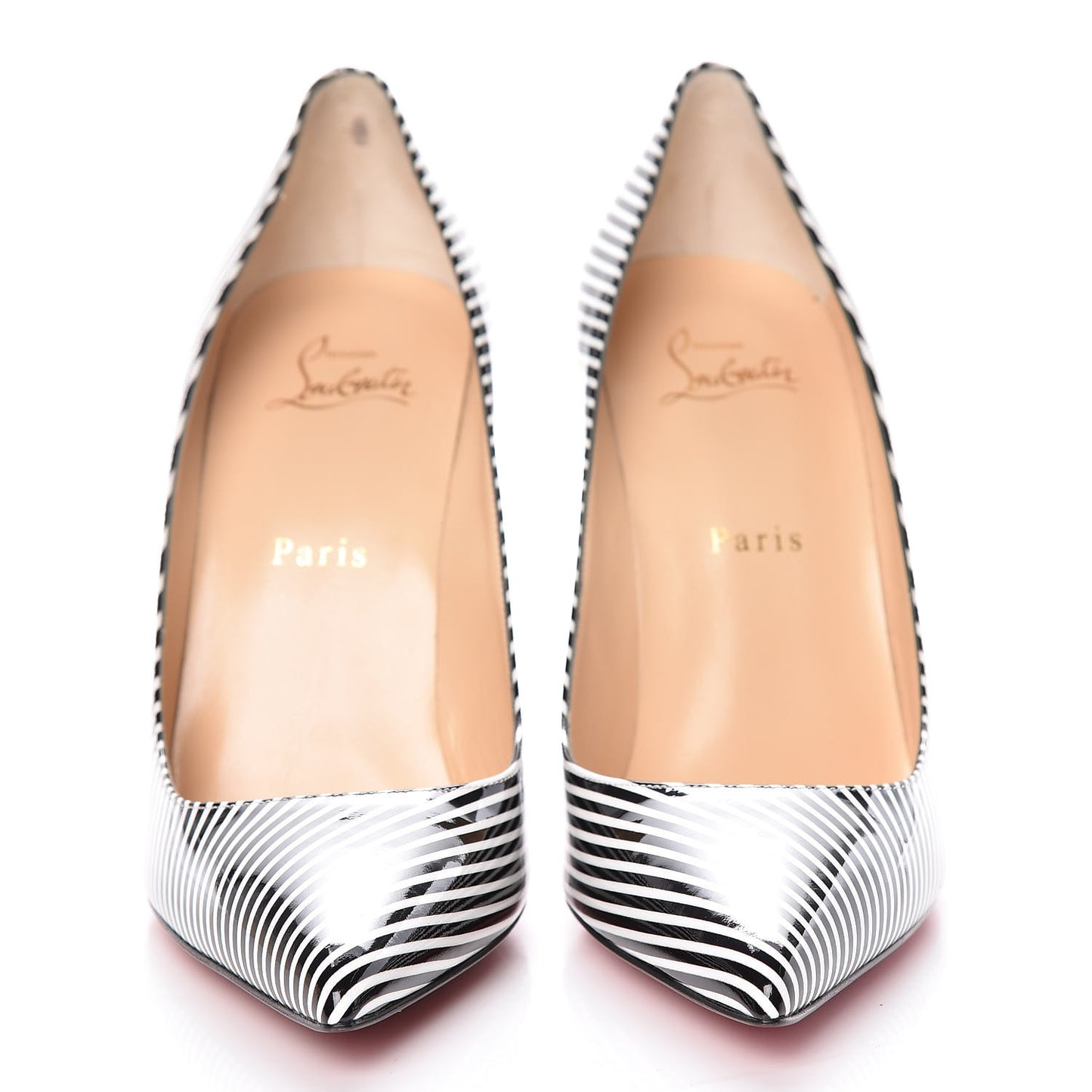 Patent Stripes Decollete 554 100 Pumps 39.5 Black White