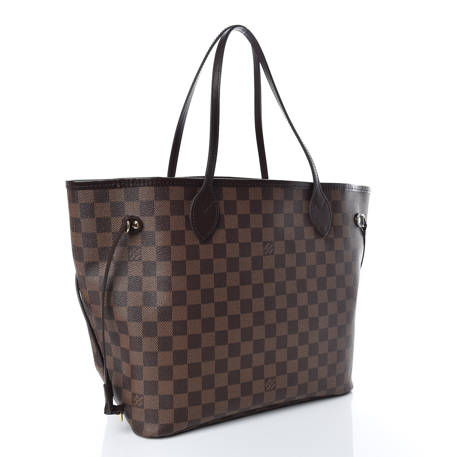 Louis Vuitton Damier Ebene Neo Neverfull MM Rose Ballerine 4 of 11