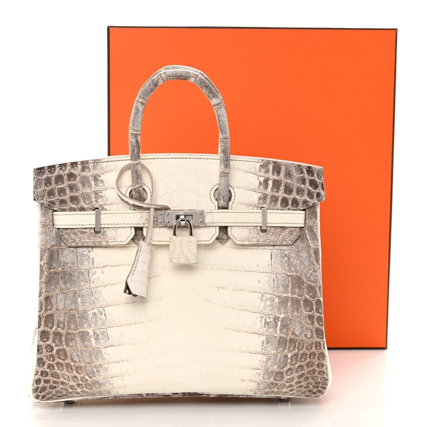 Hermes Matte Niloticus Crocodile Himalaya Birkin 25 Blanc 20 of 20