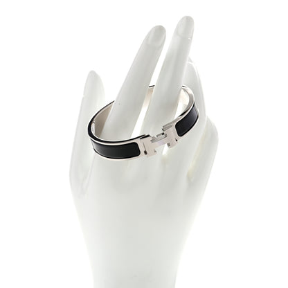 Hermes Enamel Narrow Clic Clac H PM Bracelet Black 2 of 4