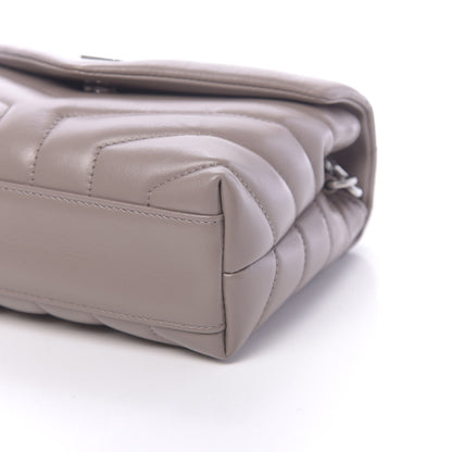 Saint Laurent Calfskin Y Quilted Monogram Toy Loulou Satchel Light Natural 8 of 10