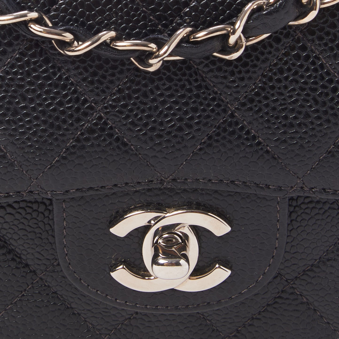 Chanel Caviar Quilted Small Double Flap Black 8 of 11