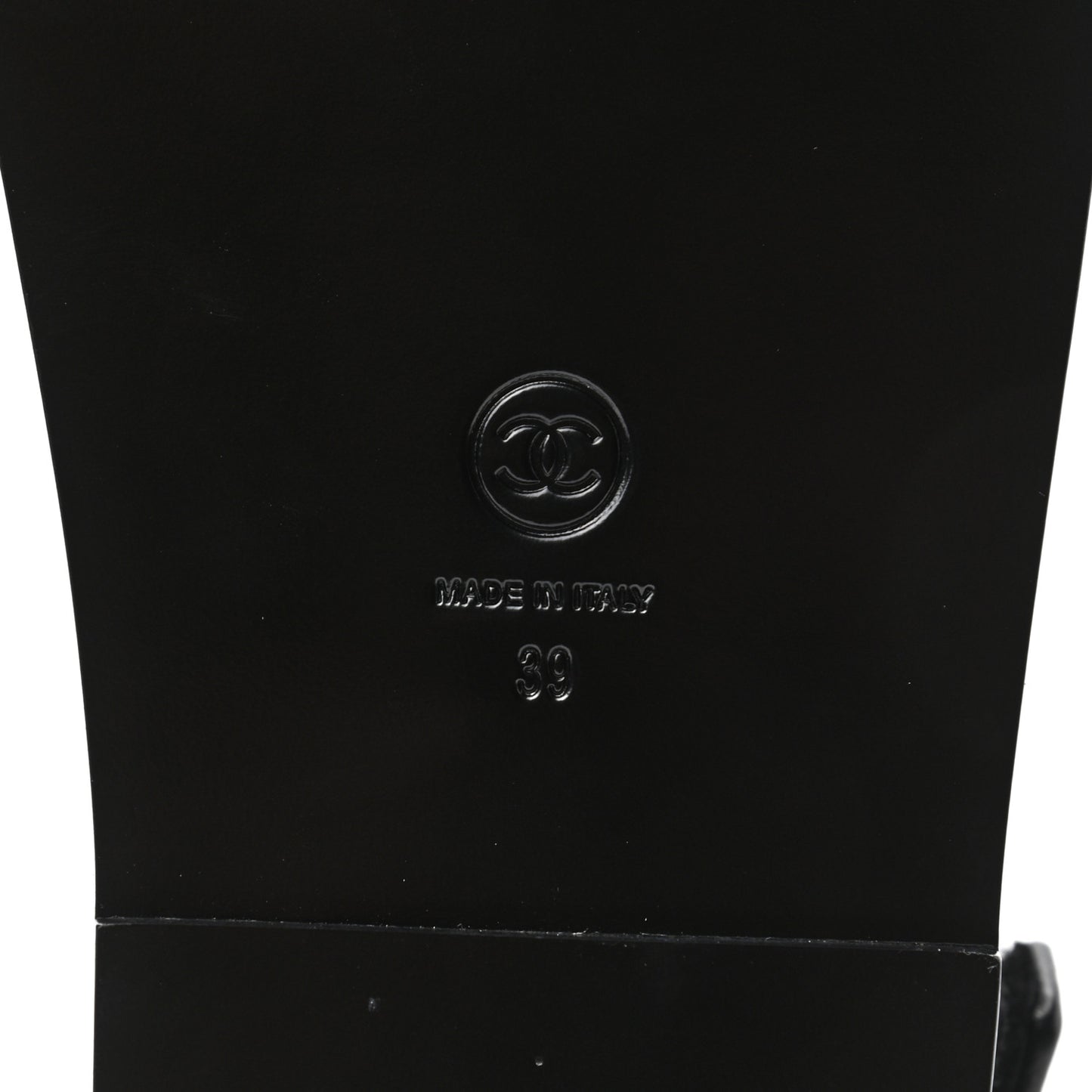 Grained Calfskin Velcro Dad Sandals 39 Black