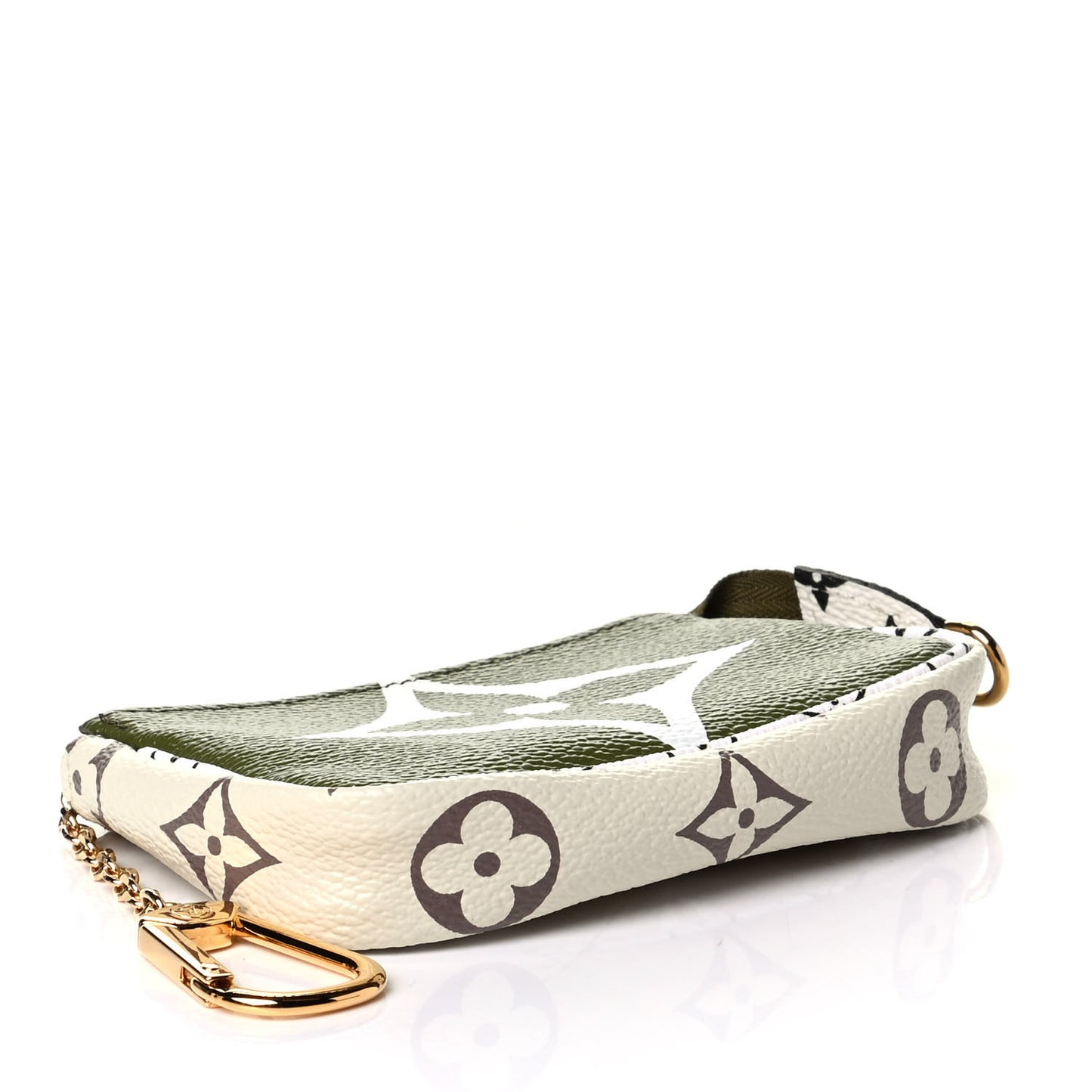 Monogram Giant Micro Pochette Accessories Kaki White