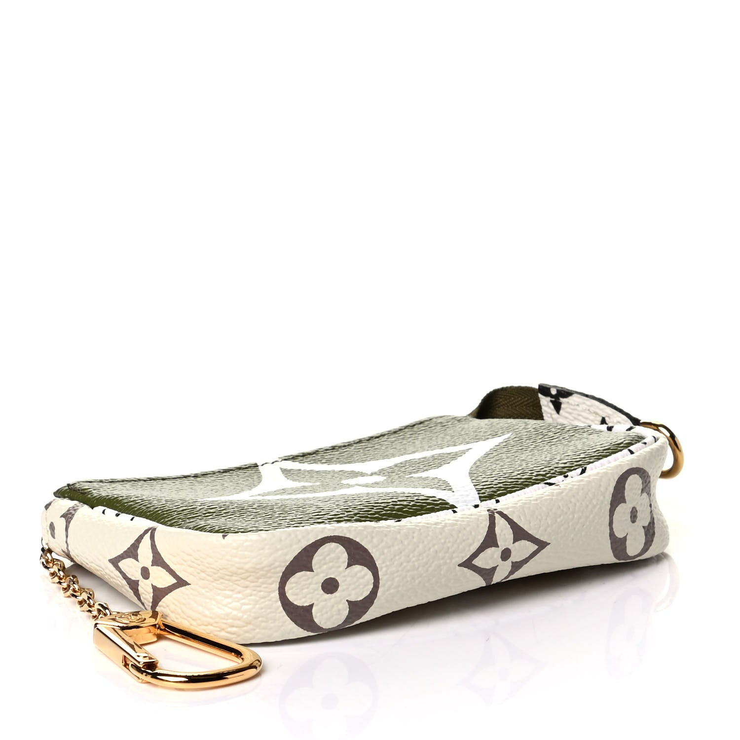 Louis Vuitton Monogram Giant Micro Pochette Accessories Kaki White 3 of 4
